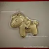 Llavero Dorado, Hazte Rico Pronto, Colgante para Teléfono Móvil, Dijes de Caballo Dorado para Bolsos, Venta al por Mayor de Fábrica de Regalos, Artículo Popular
