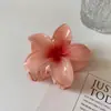Pinza para el Cabello de Plumeria Nuevo Accesorio de Alta Gama para la Parte Trasera de la Cabeza Media Cola de Caballo Pinza de Tiburón Pasador Tocado para Fotos en la Costa