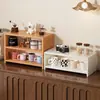 Portavasos, organizador de tazas, estante de exhibición de escritorio, mesa auxiliar para colocar tazas, tazas de café, tazas de té, juegos de té y vasos de agua