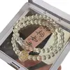 Pulseras Nuevas de Cristal Transfronterizas, Joyería de Cristal Glaseado Fresca y Dulce, Pulseras de Nicho de Alta Gama, Modelos para Estudiantes al por Mayor