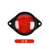 12LED luz lateral compartimento do caminhão luz fornecimento transfronteiriço largura caminhão luz 12V24v contorno de borracha pequena luz lateral
