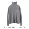 Cuello de pelo Diseño de bolsillo acanalado color claro simple Ropa de punto de cachemira casual holgada para mujer para ir al trabajo Otoño e Invierno