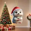 Colgante Popular Transfronterizo de Erizo con Capucha para Coche, Colgante para Mochila Escolar, Colgante para Árbol de Navidad, Decoración para Árbol de Navidad