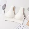 Sutiã Genie Malha Oca Respirável Tamanho Grande Sutiã Esportivo Feminino Yoga Corrida Roupa Íntima Esportiva Sutiã