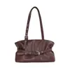Bolsa de Ombro Retro de Luxo Feminina 2026 Outono Nova Moda Super Quente Popular Bolsa de Ombro Nicho Temperamento