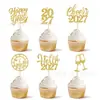 Decoraciones para Cupcakes de Año Nuevo 2027 Feliz Año Nuevo 2027 Decoraciones para Pasteles de Año Nuevo