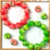 Colgantes Pequeños de Frutas 3D de Resina Lindos Simulados en Varios Diseños (Manzanas, Fresas, Mangos) para Pulseras y Accesorios para Llaveros de Bricolaje