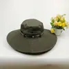 Chapéu de Sol de Montanhismo Novo Estilo de Verão, Gorro para Exterior, Chapéu de Pescador, Aba Larga de 13cm, Chapéu de Sol com Proteção Solar Masculino, Chapéu de Sol Feminino