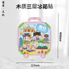 Atracciones de la Ciudad Natal de Jiangsu Nanjing Souvenirs de Viaje Culturales y Creativos de Madera y Metal Estilo Chino Regalo Pegatinas para Refrigerador
