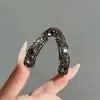 Pinza Grande Práctica para Sujetar Coletas Altas, Adecuada para Cabello Grueso, Pinza de Metal en Forma de V para Peinados Semirecogidos
