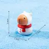Nuevo producto transfronterizo: Figuras Lindas de Capibara Navideño, Decoraciones DIY de Escena de Nieve, Adornos de Paisaje en Miniatura
