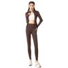 Chaqueta Deportiva de Otoño e Invierno con Forro Polar para Yoga, Correr, Fitness, Ajustada, Pantalones de Yoga Slim, Ropa de Yoga Gruesa Lulu, Traje