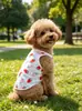 Nuevo Chaleco Estampado de Dibujos Animados Iins Fresco y Transpirable para Perros Pequeños, Adecuado para Todas las Estaciones