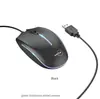 Mouse Gamer com Fio para Esports, Suave e Estiloso, Mouse com Fio com Interface USB, Alimentação Direta, Personalizável com Logo