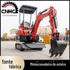 Fábrica Direta Cabelo Liso HT20 Escavadeira Pequena Engenharia Agrícola Construção Urbana Mini Escavadeira Pequena de 2 Toneladas