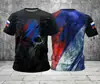 Camisetas Populares de Verano 2025 Transfronterizas para Hombre y Mujer Estampado Digital 3D Casual Cuello Redondo Manga Corta
