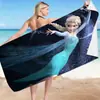 Toalla de Playa Serie Frozen, Toalla Cuadrada Versátil de Doble Cara de Forro Polar de Fibra Ultrafina para Natación y Baño