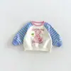 Moletom de Desenho Super Fofo para Meninas 2026 Novo Estilo Estampa de Coelhinho Bebê Pulôver Calças Lanterna Infantil zqy6265