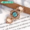 Hebilla para Madre e Hija Hanfu, Cuello Alto Estilo Antiguo, Hebilla Metálica Hombro de Nube, Hebilla de Disco Metálico Ojo de Gato de 35 mm, Chal Estilo Dinastías Ming y Song