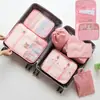 Bolsa de armazenamento para viagem com cordão à prova d'água para mala separação e organização de roupas roupas sapatos roupas íntimas para futuras mães armazenamento