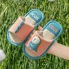 Pantuflas de lino de dinosaurio para niños, de mujer, primavera y otoño 2002, para las cuatro estaciones, casa, suela suave, dibujos animados, para padres e hijos, de algodón y lino, venta al por mayor