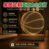 Enfeites Acrílicos Luminosos com Design Personalizado e Gravação, Presentes de Ano Novo Criativos e Estilosos, Luzes Noturnas