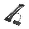 Línea de alimentación dual de 24 pines, línea de alimentación síncrona, línea de alimentación de inicio simultáneo ATX, línea de inicio dual de placa base 20+4, 24p
