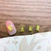 Venda Quente Influenciador Ins Gelo Translúcido Ursinho Decorações para Unhas Mini Versátil Panda 3D Presilhas de Cabelo para Unhas Acessórios de Resina