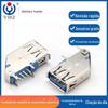 Conector USB 3.0Af Lateral Personalizado Lateral Vertical Fêmea Pbt Núcleo de Plástico Azul 3.0 Plug Lateral
