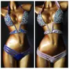 Bikini de cadena de diamantes nuevo 2020 traje de baño bikini de diamantes bikini popular popular en Amazon