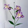 Orquídea Íris 3D Alice Orquídea Íris Flor Artificial para Casamento, Decoração de Casa, Decoração de Hotel, Parede de Flores, Arranjo de Corredor, Flor de Seda