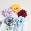 10cm Cabeça de Flor Rosa de Canto com Diamante Sintético Flor Artificial Cascata Arranjo de Flores de Casamento Corsage Decorativo Acessórios Florais DIY para Bolo