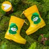 Botas de Lluvia para Niños Nuevas Dibujos Animados Lindas Niño Bebé Botas de Lluvia Niña Estudiante Niños Pequeños Zapatos de Agua Zapatos de Goma Impermeables