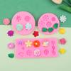 DIY todos os tipos de decoração de bolo de flor argila macia rosa girassol flor molde de silicone líquido fondant