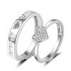 Viento frío anillo de pareja para hombres y mujeres joyería plateada anillo abierto anillo de boda en vivo tiembla en vivo suministro al por mayor