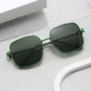 Gafas de sol triangulares de flecha estilo western de moda 2024 nuevas gafas de sol con montura metálica generosa gafas de sol visera solar para conducir