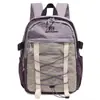 Mochila Simples e Estilosa, Mochila Leve com Cordão para Viagem ao Ar Livre, Grande Capacidade para Comutação e Estudantes, Bolsa Escolar Casual de Comércio Exterior