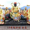 O templo dedicado ao deus da riqueza resina Buda deus da fortuna montado em tigre Zhao Gong Ming Wu deus da riqueza 1,6 metros 1,8 metros