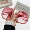 Óculos de sol femininos personalizados com armação grande e irregular Amazon Aliexpress Cross-Border Gypsophila