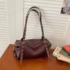 Bolsa de Mão Versátil Casual Simples Bolsa Baguete para Mulheres Outono 2025 Nova Textura de Alta Qualidade Luxo Leve Bolsa de Ombro/Axila
