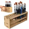 Venda Quente Transfronteiriça Caixa de Armazenamento de Pigmentos de Madeira Grande Capacidade 74 Frascos Rack de Exibição de Pigmentos Rack de Armazenamento de Esmalte Óleo Essencial Pintura
