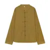Camisa Elegante e Moderna Feminina Estilo Europeu e Americano Transfronteiriço Z com Botão de Nó 7097734 Calça Reta 7828734