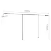 Estante de Exhibición para Tienda de Ropa Estante para Tienda de Ropa de Mujer Decoración Colgador Estante de Pared Alambre de Acero Inoxidable Dibujado Estante Lateral Estante de Exhibición