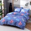 Procesamiento de tela de algodón tela de flores tela de tela para hacer funda de edredón sábana ropa de edredón superficie de ropa de cama gradualmente tela de fondo estampado y teñido