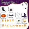 Set de Pegatinas para Coche de Crucero de Halloween Pegatina Magnética Pegatina Decorativa de Dibujos Animados Pegatina para Fiesta Pegatina Festiva Pegatina para Nevera de Fiesta
