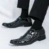 Zapatos Chelsea de punta fina británicos sin cordones de cuero talla grande transfronterizos para hombre zapatos planos moda para hombre zapatos de cuero para peluquero