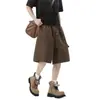 Pantalones cortos casuales de moda de verano para hombre con estampado de espigas de trigo, de moda, holgados, versátiles, de pierna recta, de pierna ancha, de cinco puntos de largo