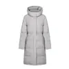 Comércio Exterior 2026 Inverno Novo Casaco de Algodão com Capuz Longo Estiloso Simples Jaqueta de Algodão Quente Moda Estilo Coreano Roupa Externa Feminina