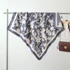 Pañuelo Cuadrado Grande, Pañuelo de Seda Retro Francés, Pañuelo de Seda de Sarga para Mujer, Bufanda para el Cuello, Chal Exterior, Pañuelo Cuadrado de 90, Pañuelo de Seda de Imitación