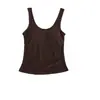 Camiseta sin costuras de talla grande con cuello en U, copas fijas y tirantes anchos para mujer, capa base con hermoso diseño en la espalda, se puede usar como prenda exterior, con almohadillas para el pecho incorporadas